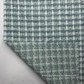 Polyester Lurexy Metallic Yarn Dyed Plaid Tweed Fabric